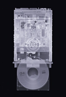 Digital Data Storage Device Prints: CD drive, simulated X-ray
