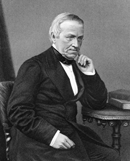 Prints of Charles Wheatstone (1802-1875), British physicist. Wheatstone study of acoustics and the theory of resonance of columns of air, lead to his 1829 invention of the concertina musical instrument Charles Wheatstone Prints: Charles Wheatstone Print, 19th-century portrait
