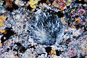 Polarised Light Micrograph Prints: Chebarkul meteorite, light micrograph C015 / 2863
