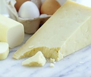 Protein Rich Foods Prints: Cheeses and eggs