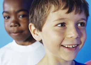 Happy Children At Play Prints: Two children