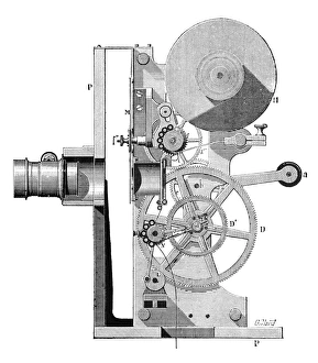 Early Cinema Equipment Prints: Cinema projector, 1897