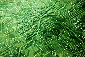 Computer Hardware Components Prints: Circuit board, computer artwork