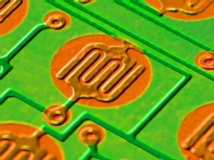 Electronic Circuit Board Prints: Circuit board, SEM