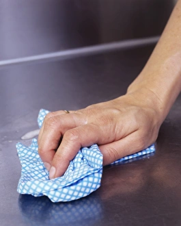 Kitchen Cleanliness Tips Prints: Cleaning cloth