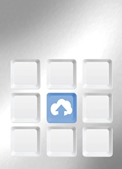 Cloud Computing Concept Prints: Cloud computing, conceptual artwork F006 / 9940