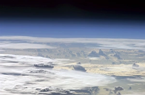 Space Station Photography Prints: Cloud layers, ISS image C016 / 3872
