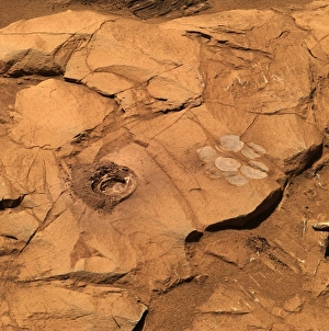 Mars Rover Prints: Clovis Rock Print, Mars