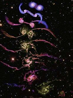 Space Science Images Prints: Colliding galaxies