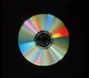 Compact disc with light interference patterns Compact disc with light interference patterns