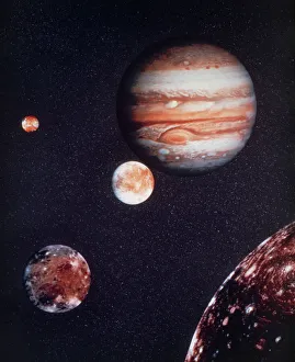 Jupiter and Moons Print