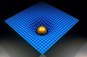 Computer artwork depicting spacetime Computer artwork depicting spacetime