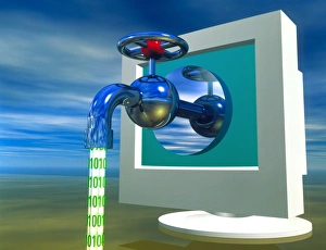 Computer artwork of information from computer Computer artwork of information from computer