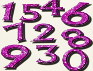 Computer artwork of numbers 0-9 used in numerology Computer artwork of numbers 0-9 used in numerology