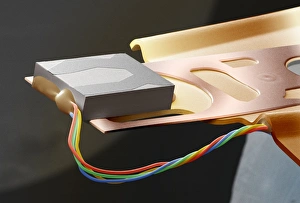 Computer hard disk read/write head, SEM Computer hard disk read/write head, SEM