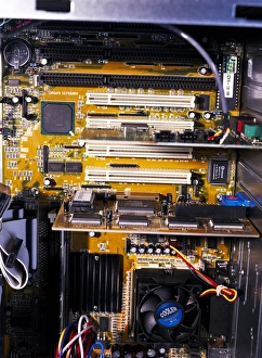 Electronic Equipment Prints: Computer interior