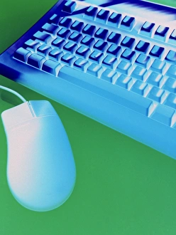 Keyboard And Mouse Setup Prints: Computer mouse and keyboard