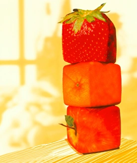 Conceptual image of genetically-engineered fruit Conceptual image of genetically-engineered fruit