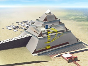 Images Dated 9th February 2011: Construction of the Pyramids Print