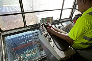Images Dated 14th November 2012: Container Crane Operator Print