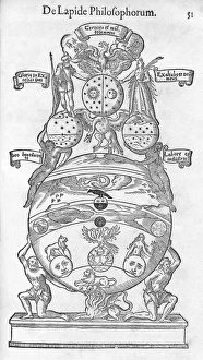 Images Dated 3rd February 2011: Container for the Philosophers Stone Alchemy Print