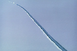 Crevasse on Larsen Ice Shelf, Antarctica Crevasse on Larsen Ice Shelf, Antarctica