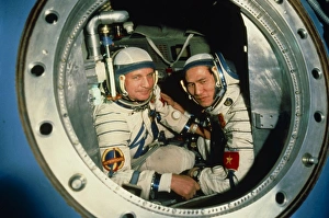The crew of Soviet spacecraft Soyuz 37 The crew of Soviet spacecraft Soyuz 37