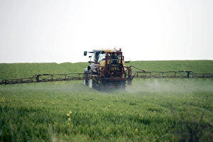 Agricultural Equipment Prints: Crop spraying