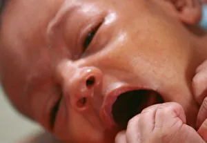 Crying Baby Print, 1-Month-Old Girl