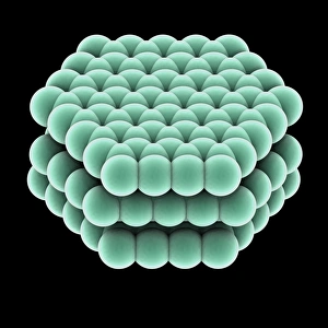 Hexagonal Carbon Lattice Prints: Crystal structure of graphite, artwork