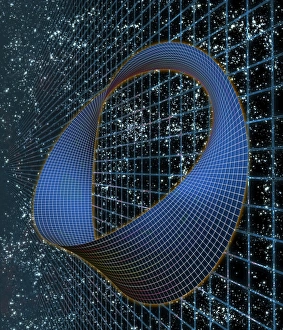 Space Science Illustrations Prints: Curved space-time