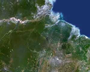 Landsat Satellite Imagery Prints: Deforestation in the Amazon