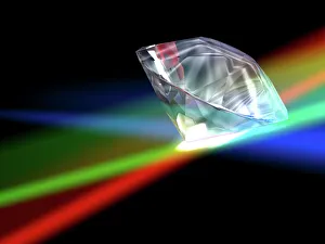 Images Dated 2007: Diamond Print: A Cut and Polished Crystal