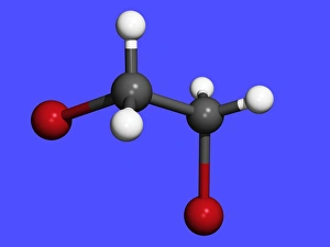 Molecular Model Prints: Dibromoethane molecule