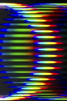 Diffraction Print: Abstract Light Pattern