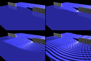 Images Dated 9th November 2012: Single-slit diffraction simulation Print
