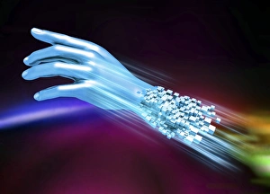 Futuristic Digital Art Prints: Digital future, conceptual artwork