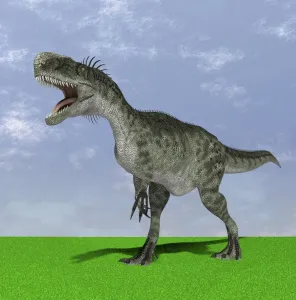 Dinosaur Artwork Prints: Monolophosaurus, computer artwork