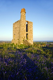 Cornish Mining Heritage Sites Prints: Disused mine engine house, Cornwall