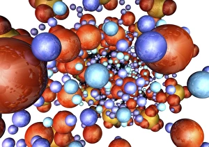 Deoxyribonucleic Acid Image Prints: DNA molecule, conceptual artwork