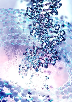 DNA nanotechnology, computer artwork DNA nanotechnology, computer artwork