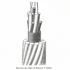Historical Communication Technology Prints: Dover-Calais telegraph cable