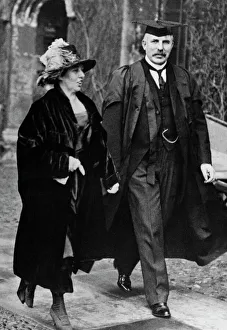 E. Rutherford and his wife at Trinity College E. Rutherford and his wife at Trinity College