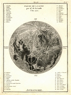 Images Dated 23rd December 2004: Early Moon Print, 1772 Engraving