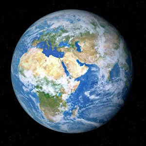 Earth From Space Prints: Earth from space, artwork