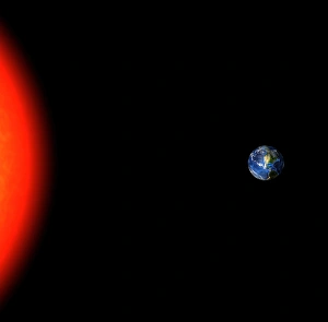 Space Science Images Prints: Earth and Sun