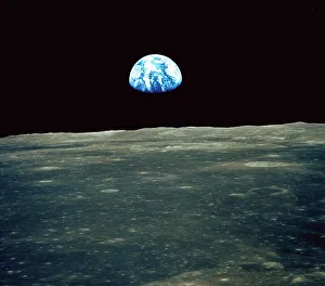 Earthrise photographed from Apollo 11 spacecraft Earthrise photographed from Apollo 11 spacecraft