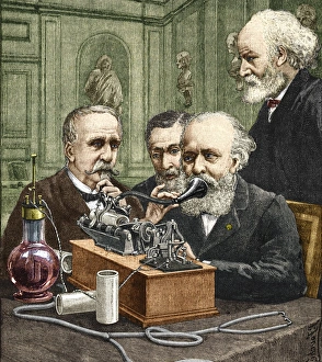 Thomas Edison Inventions Prints: Edison phonograph - 1889