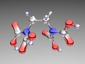 EDTA Chelating Agent Molecule Print