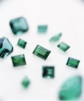 Images Dated 21st February 2003: Emerald gemstones